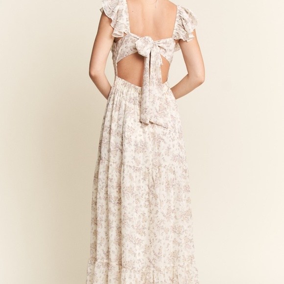 NWT Ivory Garden Whisper Maxi Dress | Ruffle Bow Romance Size S–3X - Picture 13 of 16